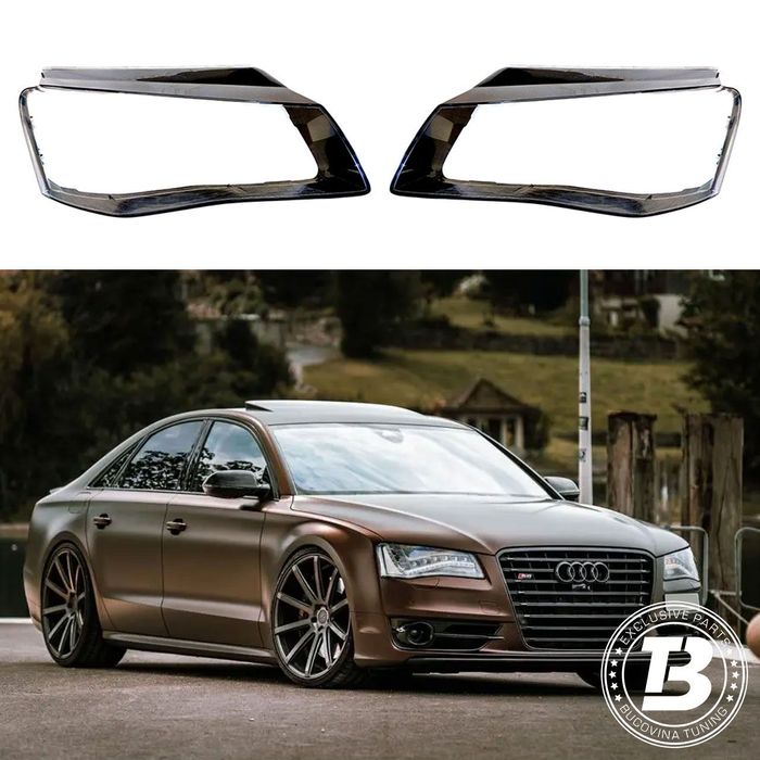 Sticle Faruri compatibile cu Audi A8 D4 Non Facelift