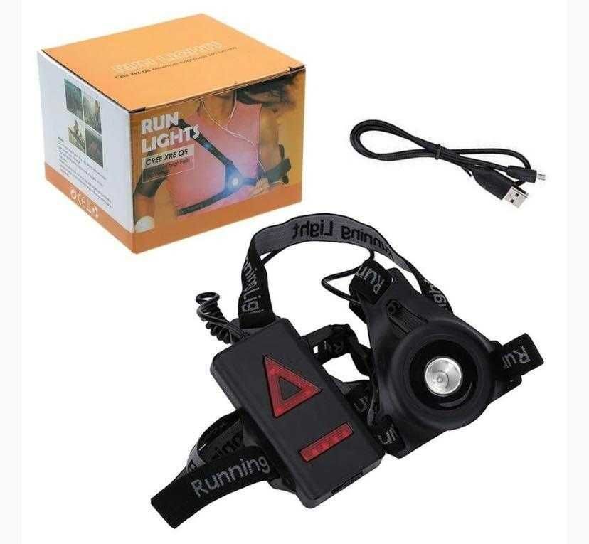 Акумулаторни светлина за бягане. Двулицеви.Run light cree xre Q5