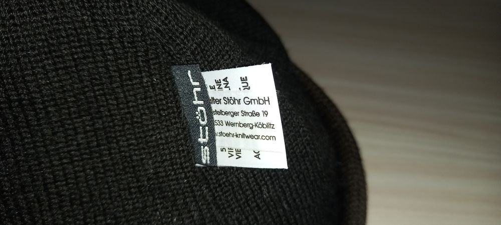 Шапка STOHR Virgin wool beanie GORE-TEX L-XL