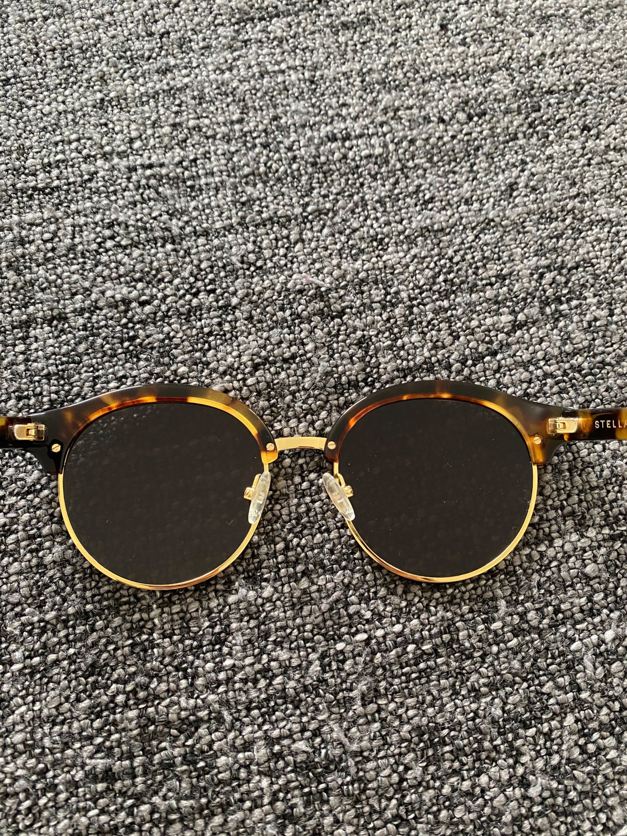 Нови оригинални слънчеви слънчеви очила Stella McCartney кафяво/черни