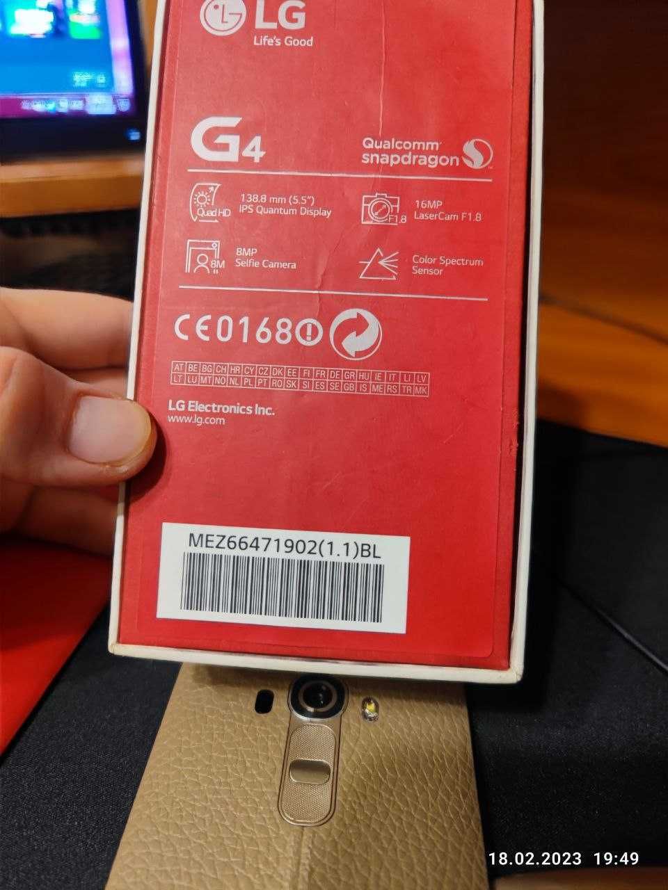 LG G4 H815T 4G LTE Кожаная задняя  панель Рассрочка, Кредит
