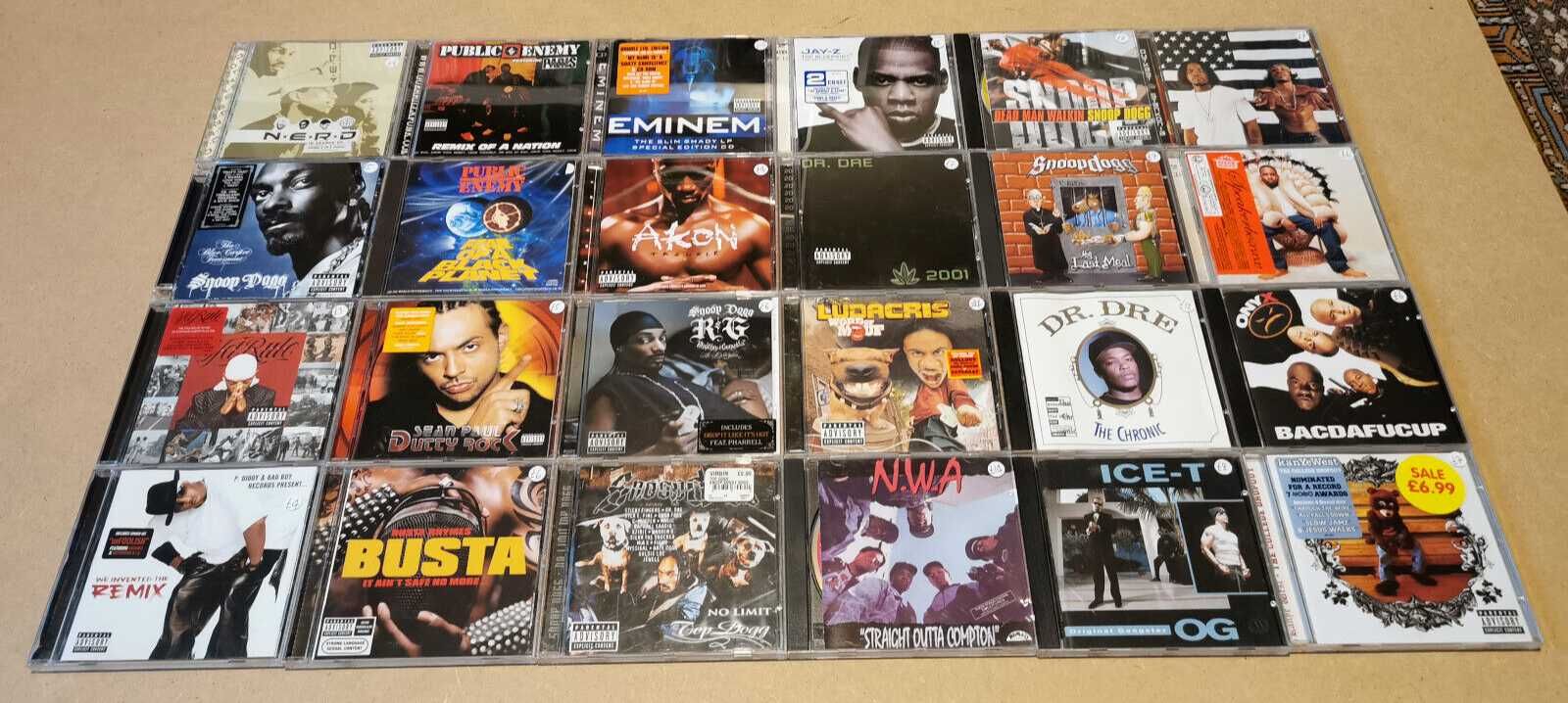 Colectie cd-uri HIP HOP / RAP / RNB : 2PAC Wu Tang 50 cent Eminem NWA