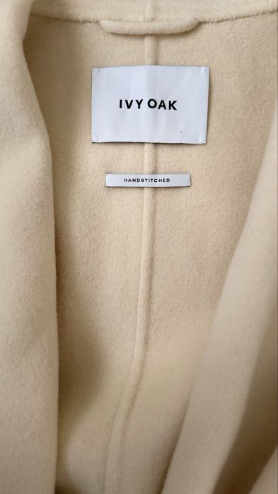 Ivy&Oak палто в цвят butter yellow от 100% вълна