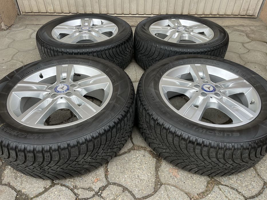 Jante aliaj 5x112mm, anvelope iarna 255/55 R18 Mercedes ML, GLE, GLC R