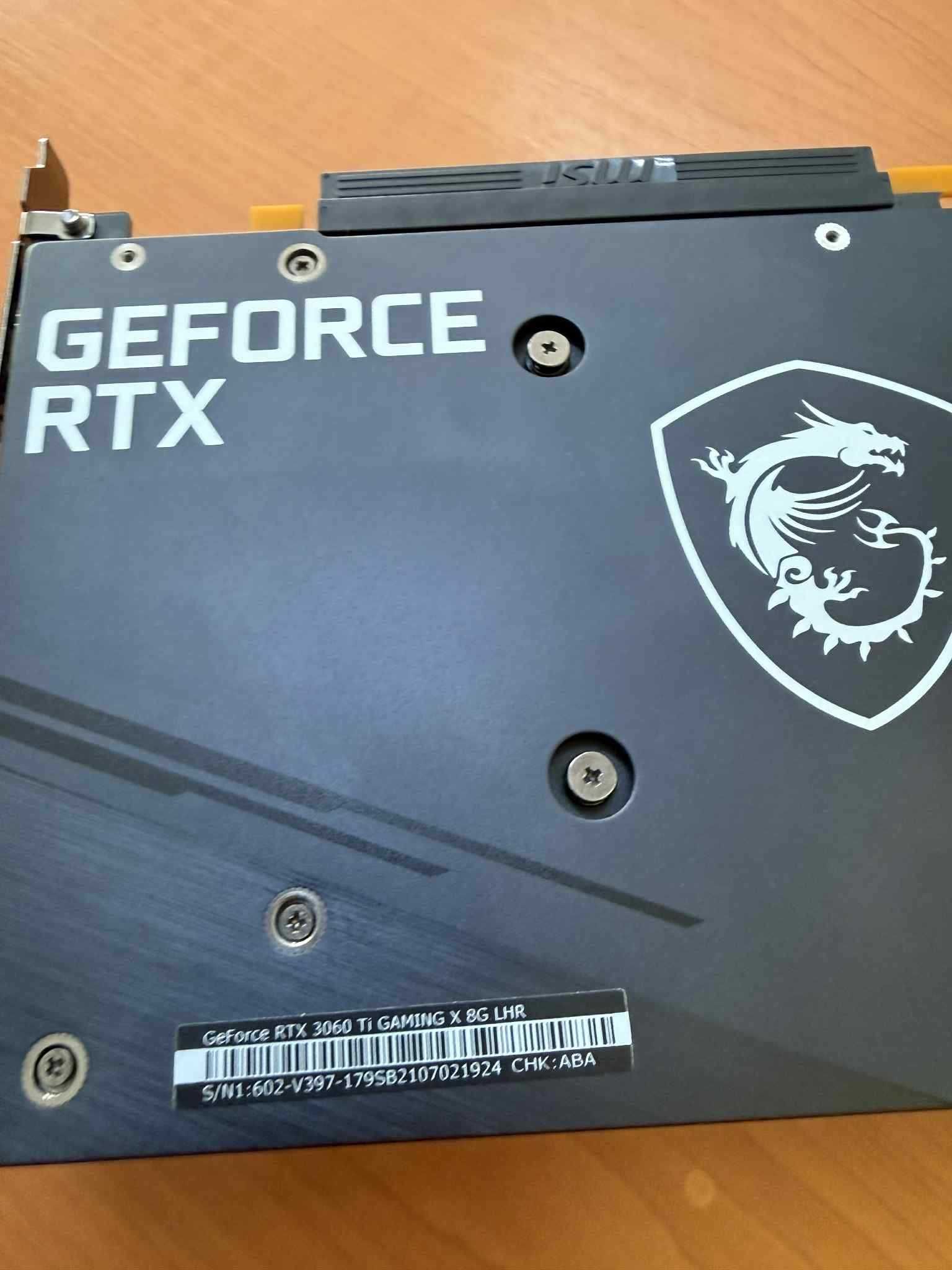Видео карта  GeForce RTX 3060 Ti Gaming x 8G LHR