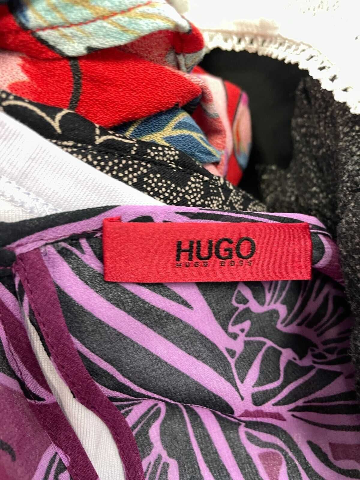 HUGO BOSS размер M дамска блуза на цветя лилава