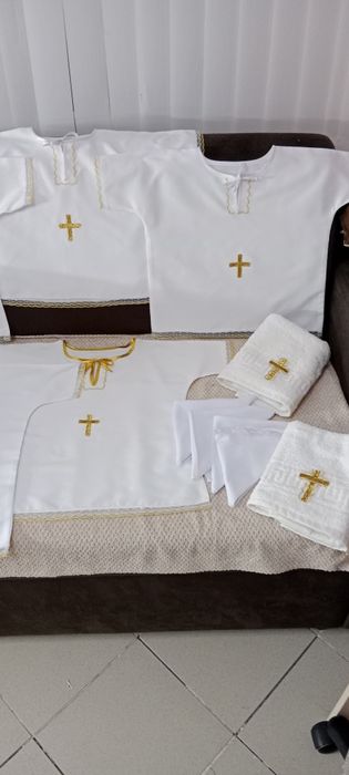 Новые крестильные рубашки для мальчиков и девочек от 0 до 5ти лет