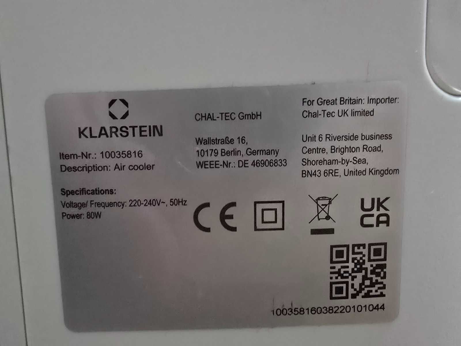 Skytower Grand Smart 8 л 480 m³/ч Охладител на въздух бяло