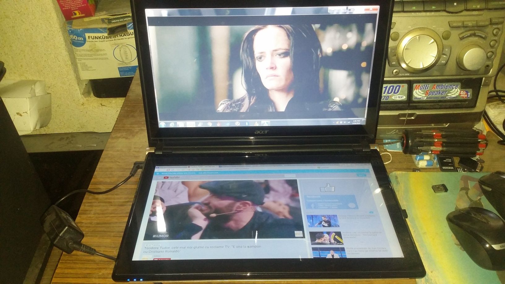 Laptop Acer iconia dual screen