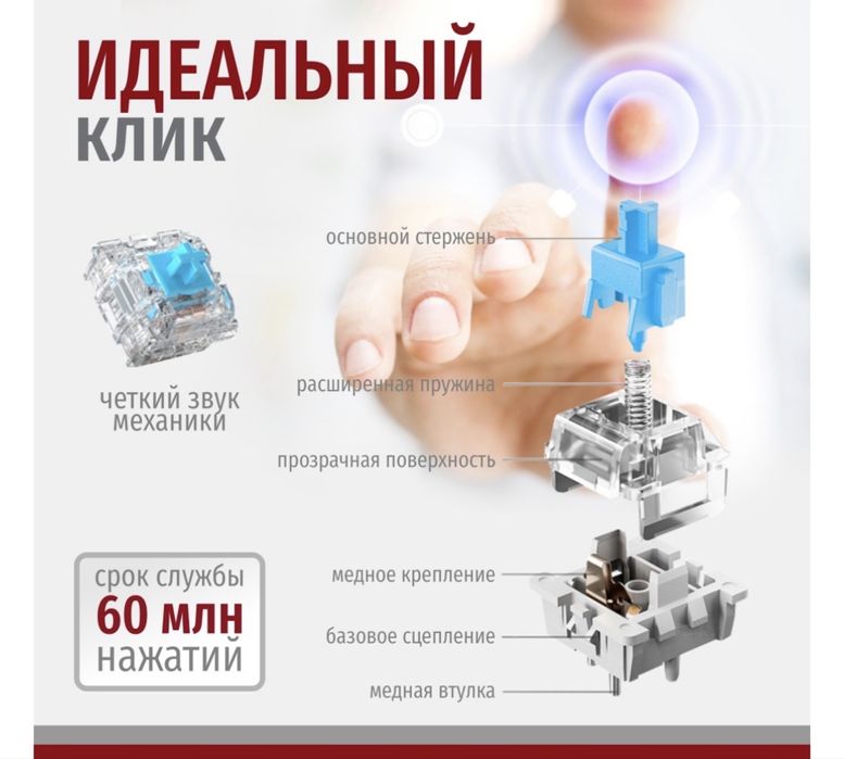 Клавиатура Two Hands Up FVQ302 черный новый
