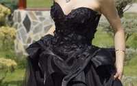 Бална дизайнерска рокля, черна