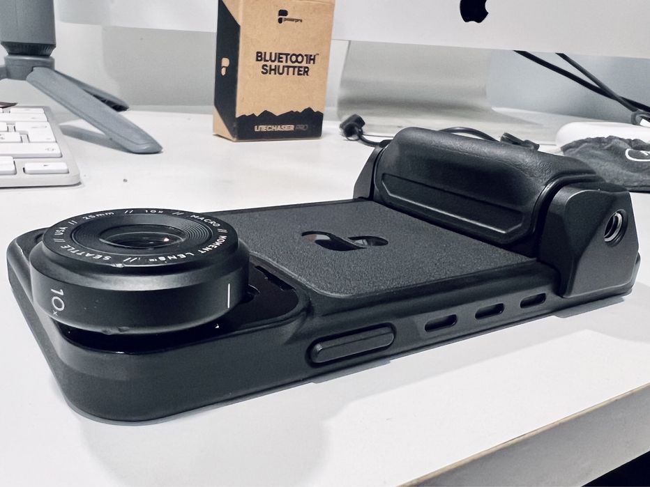 Litechaser Polar Pro (iphone 12 / 12 pro) husa + grip + filtre