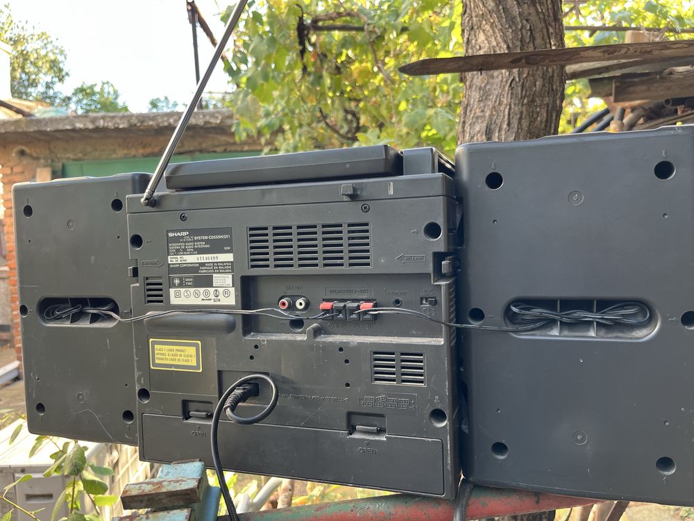 Радиокасетофон Sharp cd -555H(GY)