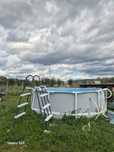 Piscina rotunda cu cadru metalic Intex D366xH99 cm