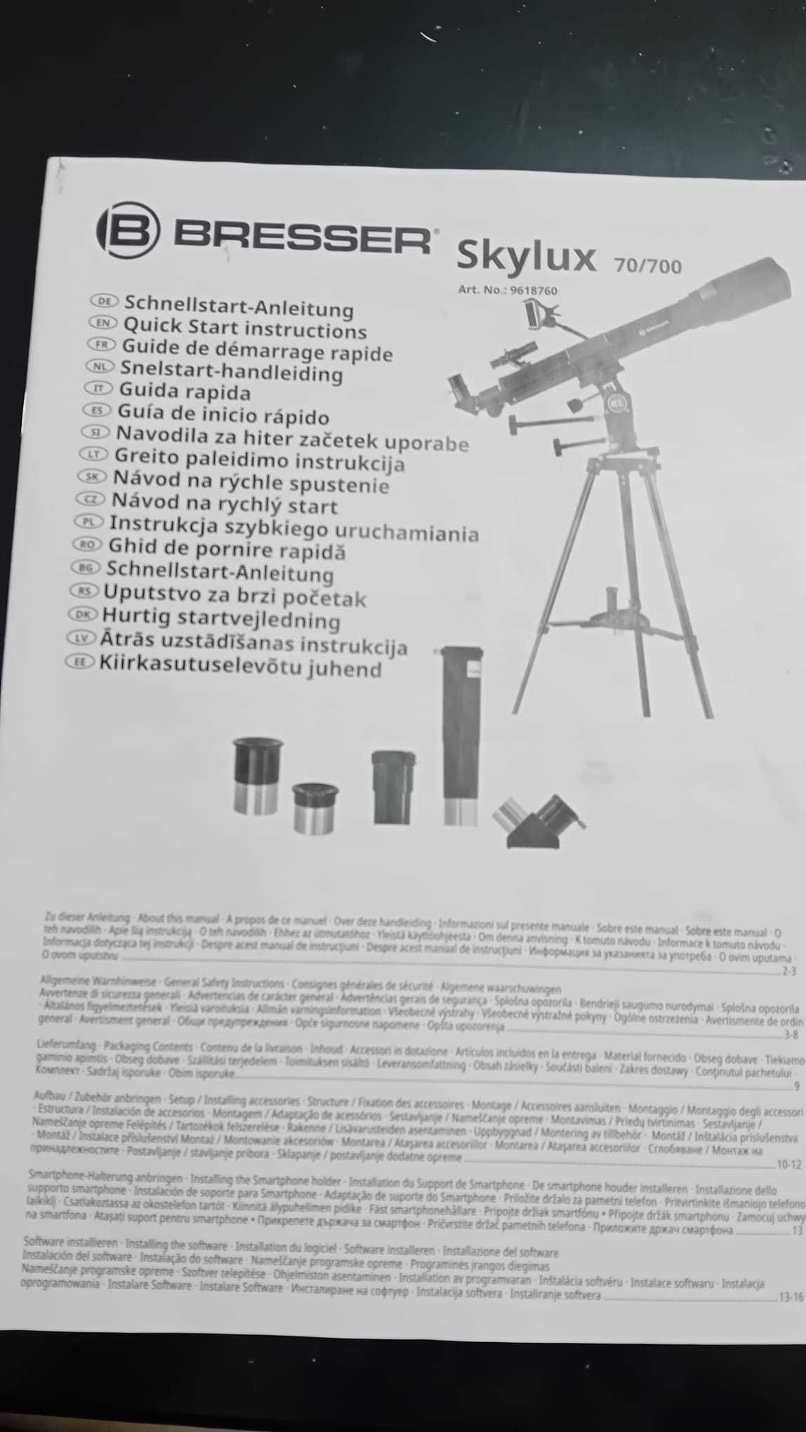 Telescop astronomic Breesser Skylux 70/700