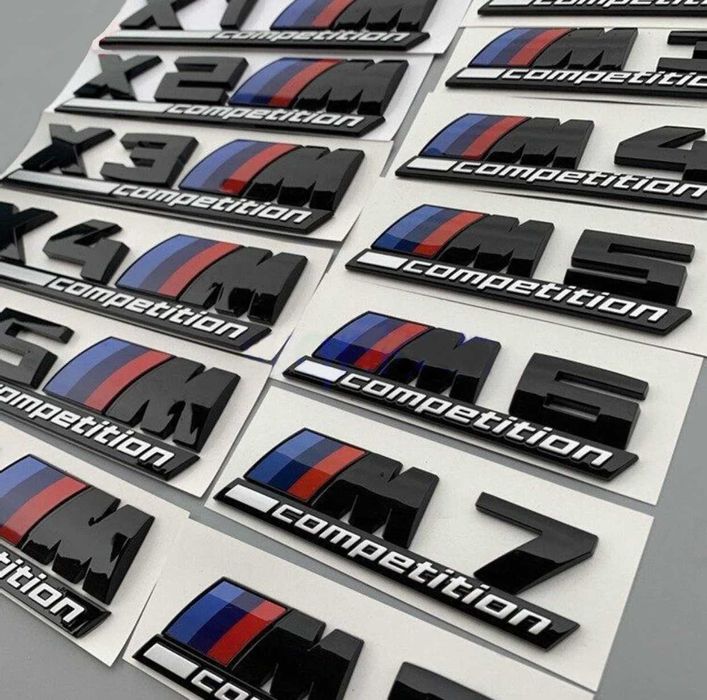 Embleme BMW M Competition M2 M3 M4 M5 M6 M7 M8 X1M X2M X3M X4M X5M X6M