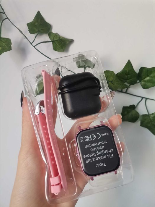 SmartWatch Nou Roz compatibil cu Android și IOS