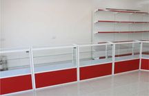 Прилавок витрина стеклянная из профиля, оборудование для магазина asvp