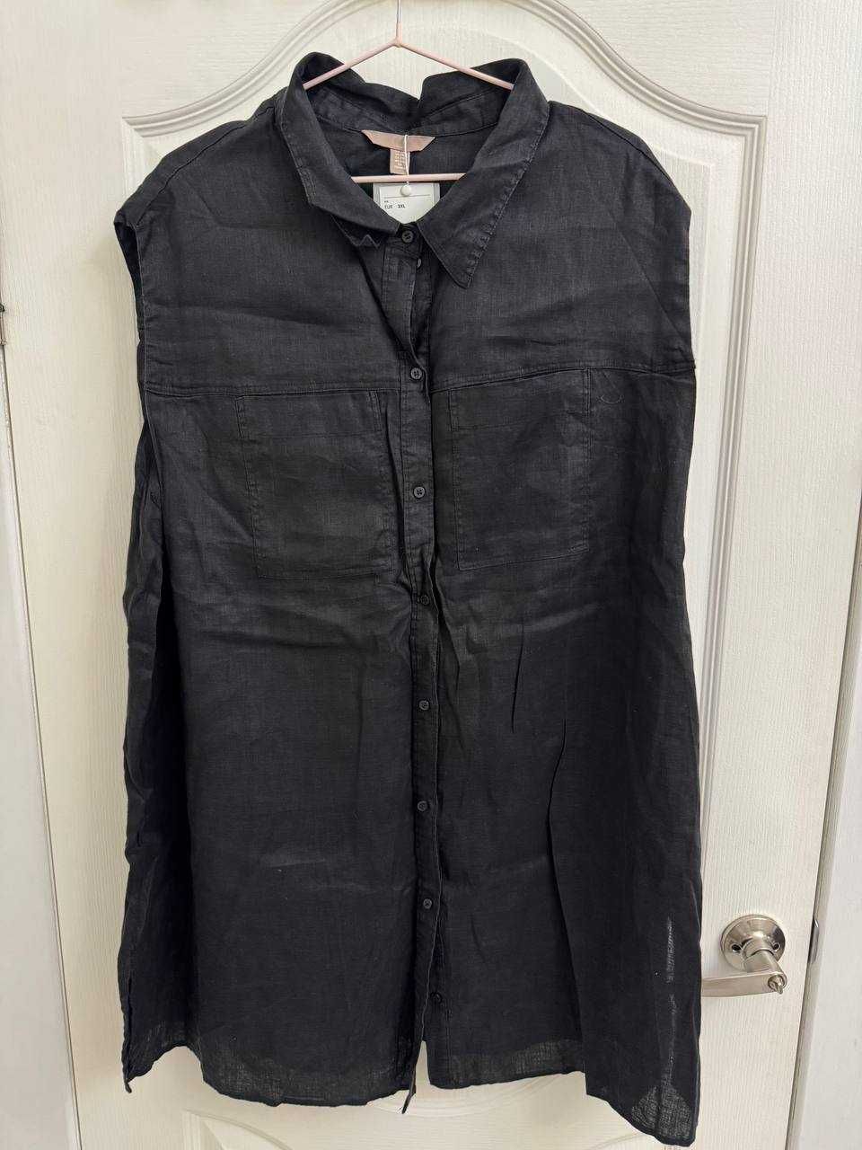 Новые рубашки лен 100% H&M, размер 3XL