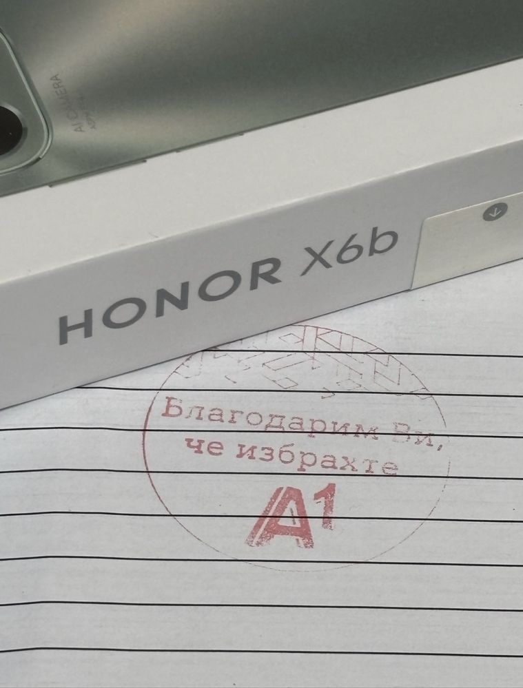 ЗАПЕЧАТАН 128GB Honor X6b Гаранция A1 2027г Black