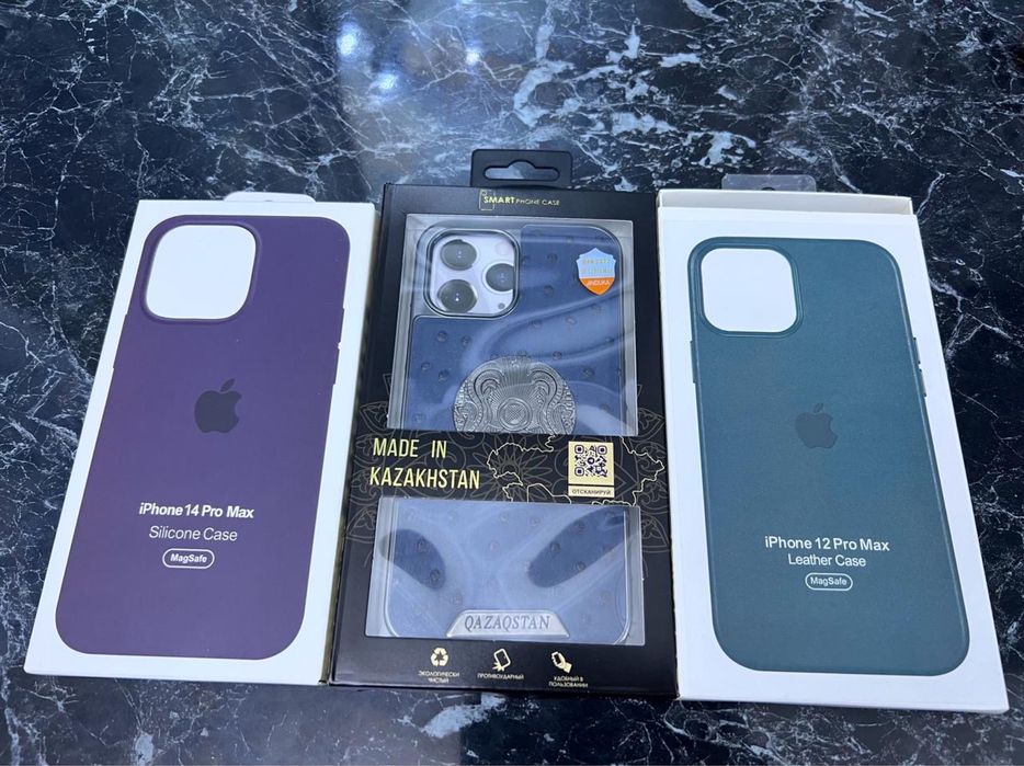 Кожаный, силиконый чехол на Iphone 14 pro max