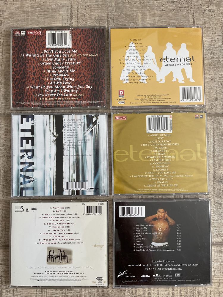 Cd Spice Girls, Eternal, No Angels, Usher, Anastacia, 3T, All Saints