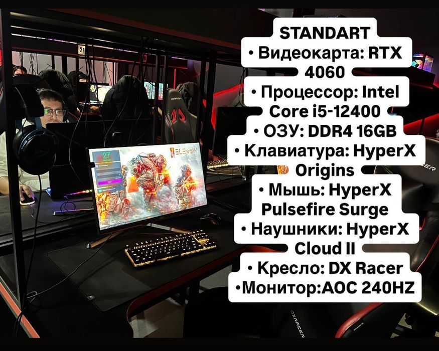 Rtx 4060/i5-12400 | Монитор и кресло