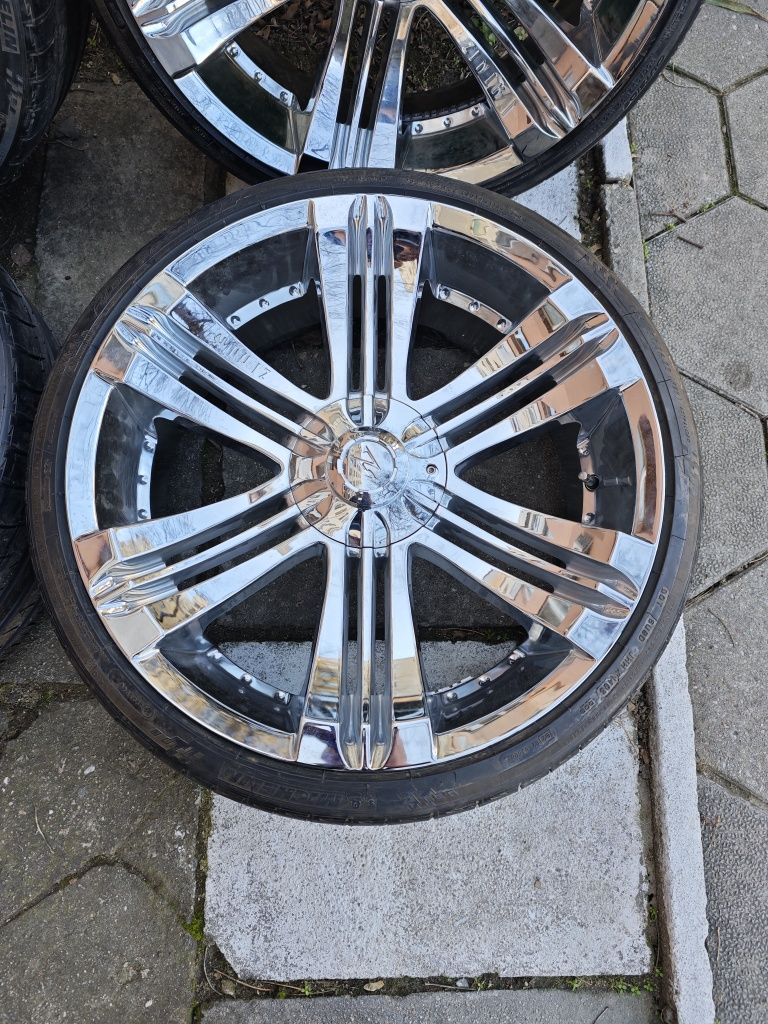 Джанти 22ки 5х120 с летни гуми Michelin Pilot Sport 255/30/22