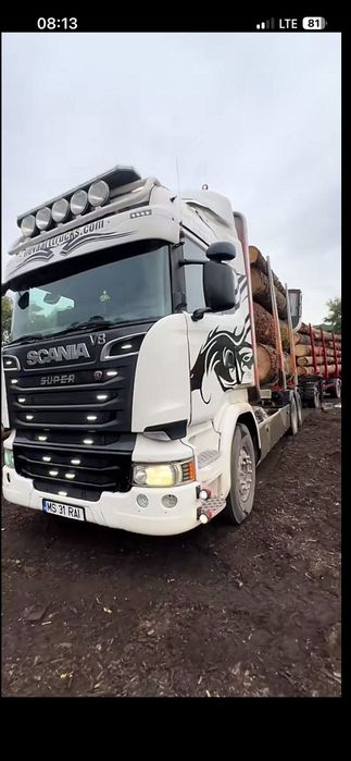 Camion forestier scania R580  6x4