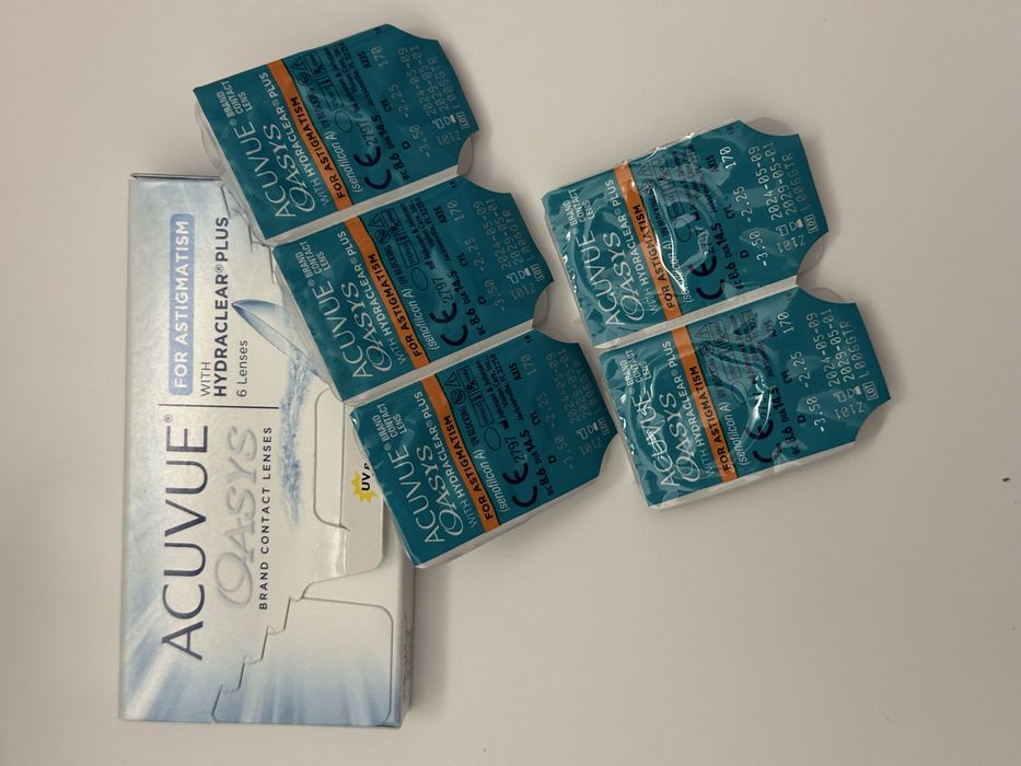 Контактни лещи за астигматизъм Acuvue Oasys