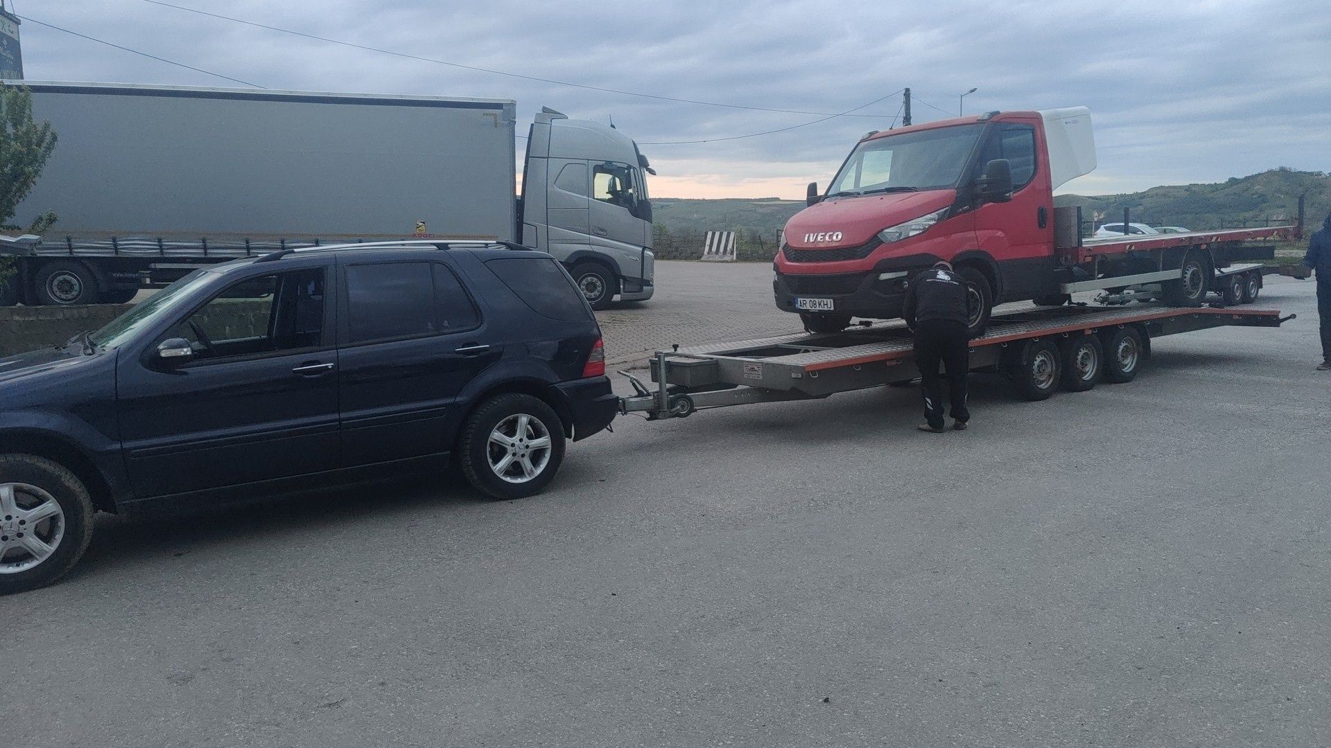 Tractari auto platforma Non Stop Nadlac Ungaria Austria Cehia Slovenia