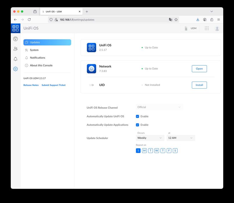 Ubiquiti UDM, unifi Gateway