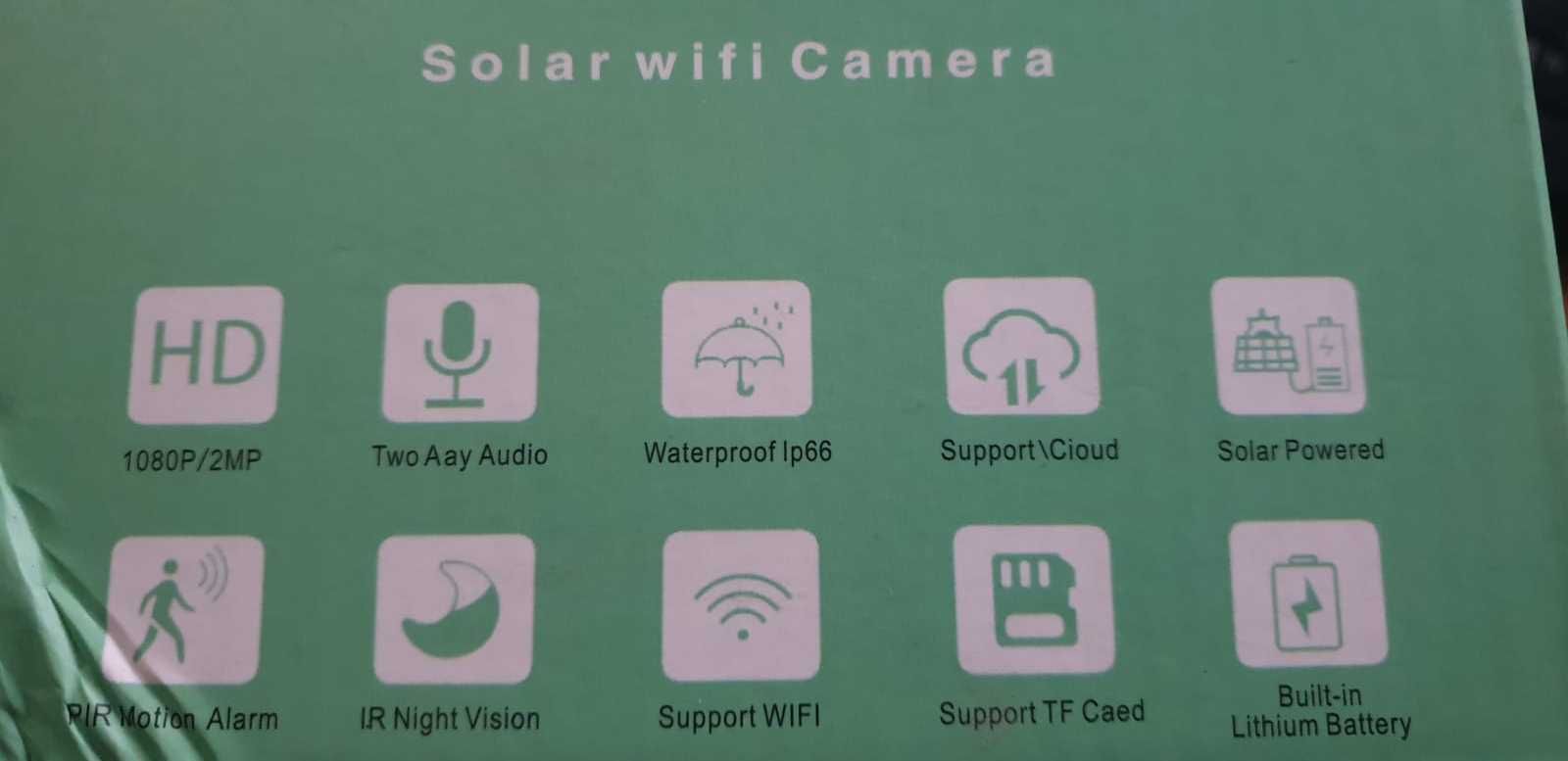 Camera IP wireless de exterior full HD cu panou solar