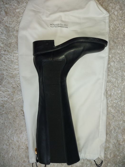 cizme piele naturala Massimo Dutti