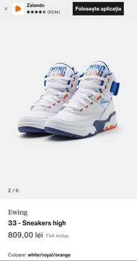 Adidasi Sneakers High - PATRICK EWING ATHLETICS 33 HI White/Royal/Ora