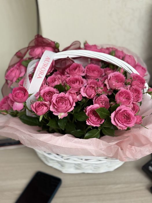 Живые цветы роскошная цветочная корзина