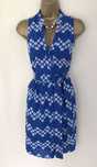 Rochie brodata albastru/alb Karen Millen UK12/40
