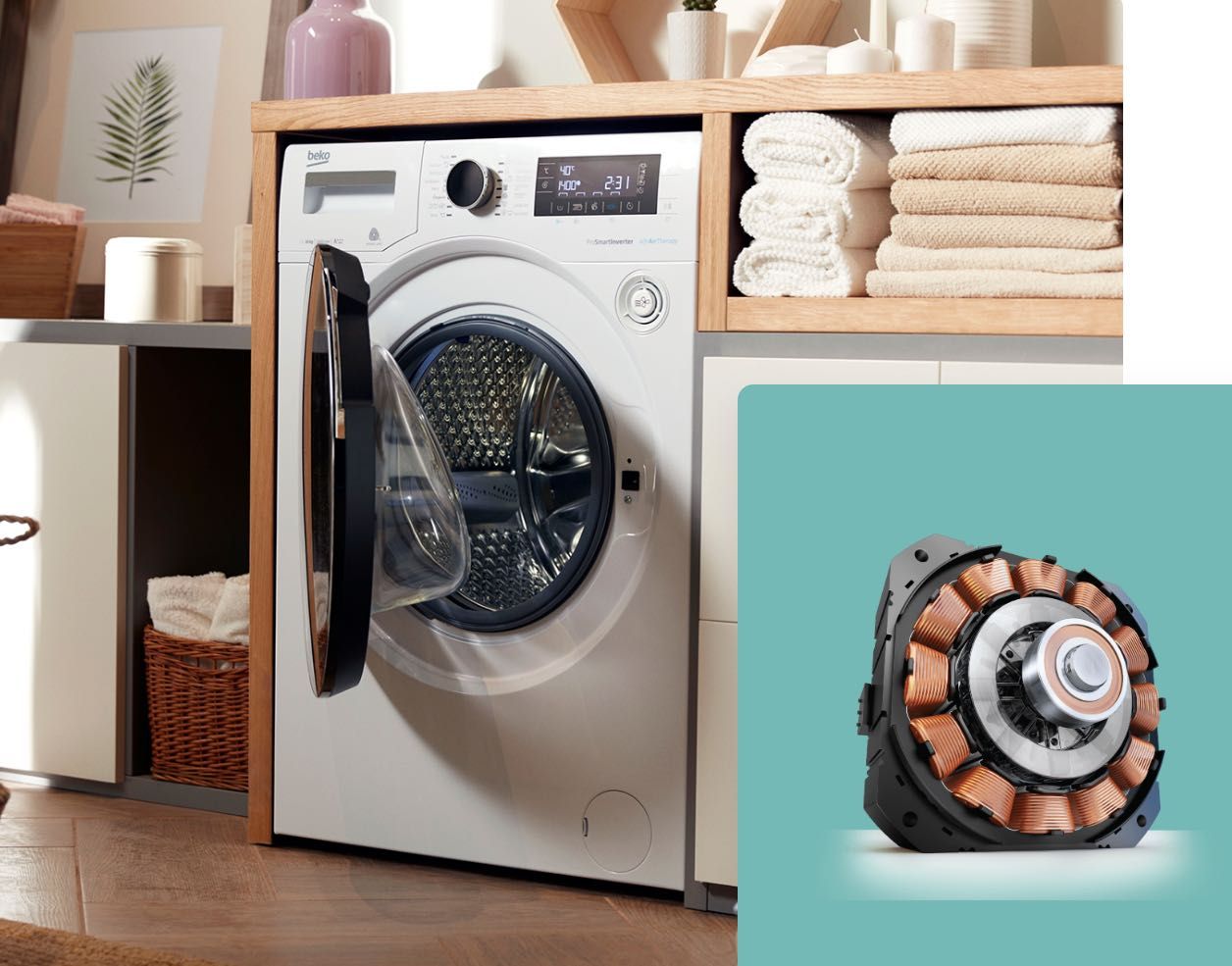 Сушилня с термопомпа BEKO B5T4824IF, 8 кг.