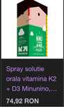 Minunino spray D3+K2