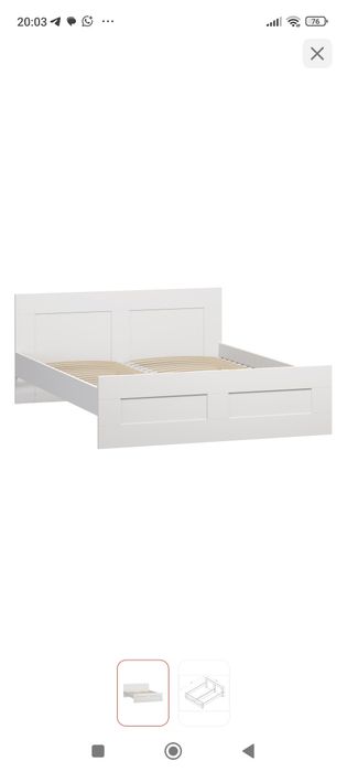 Кровать ИКЕА Сангенс Сириус 140/200 с матрасом в идеальном состоянии