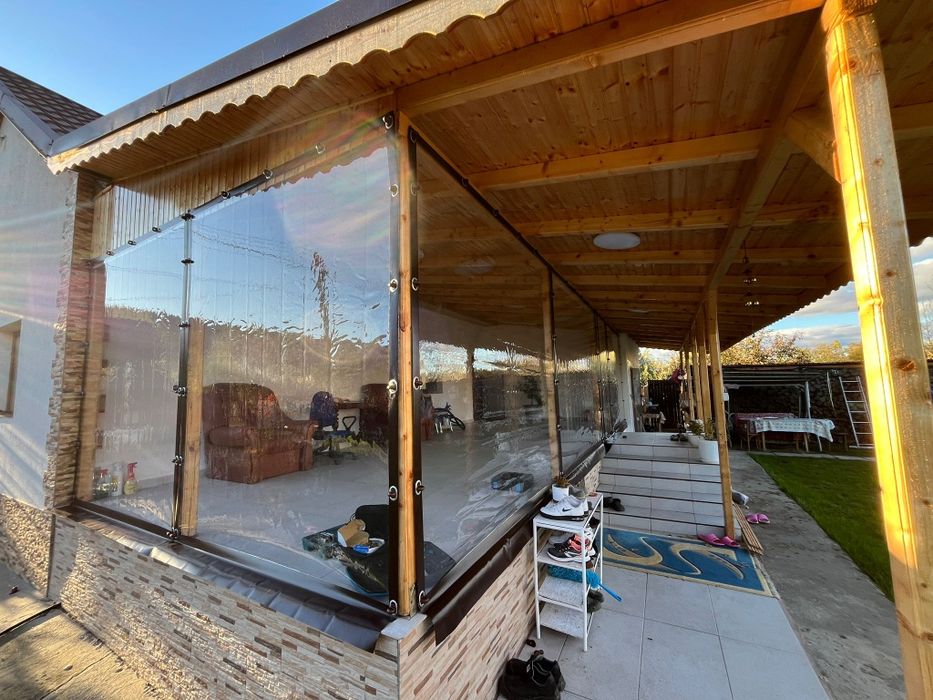 Folie Cristal transparenta terase foisoare, terasa PVC