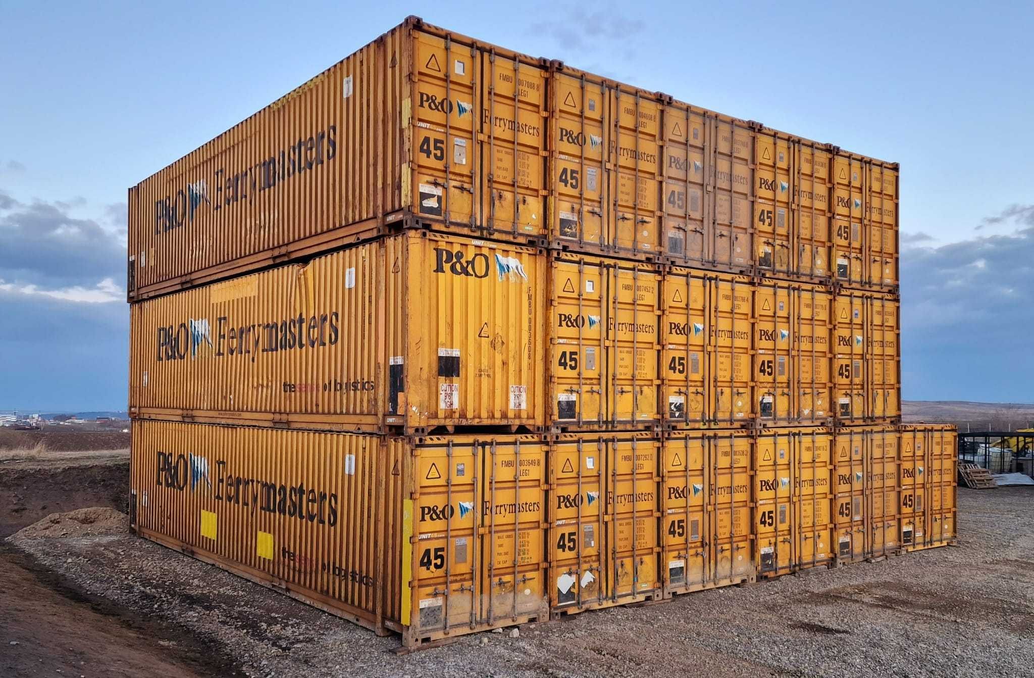 Container maritim 45 High cube, - 2.9m inaltime