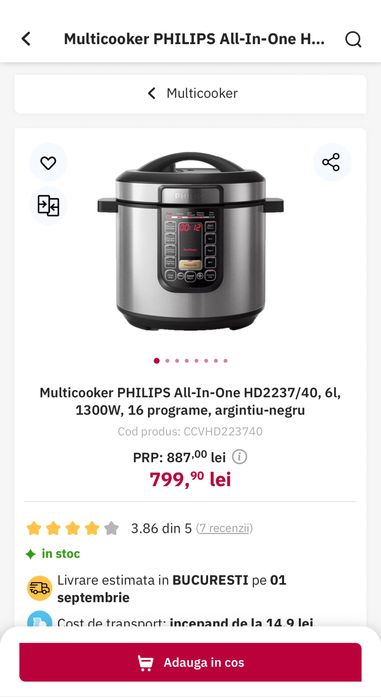 Multicooker Philips All In One, 6L