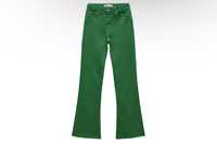 СКИДКА! ZARA Зеленые джинсы