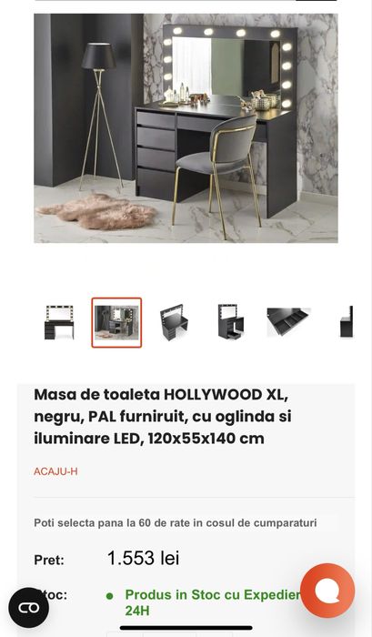 Se vinde masă de machiaj!