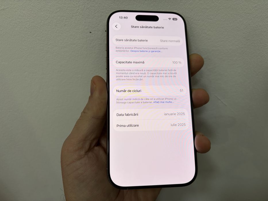 Iphone 16 Pro, 256 gb, Natural Titanium, cu Bypass