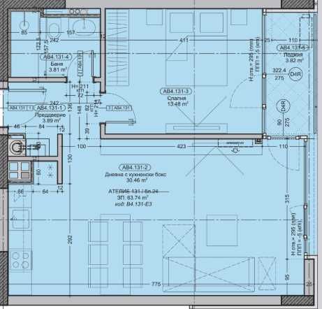 Продава се Двустаен апартамент в София, Бояна - 76 кв.м за 3255 €/кв.м - Снимка #3