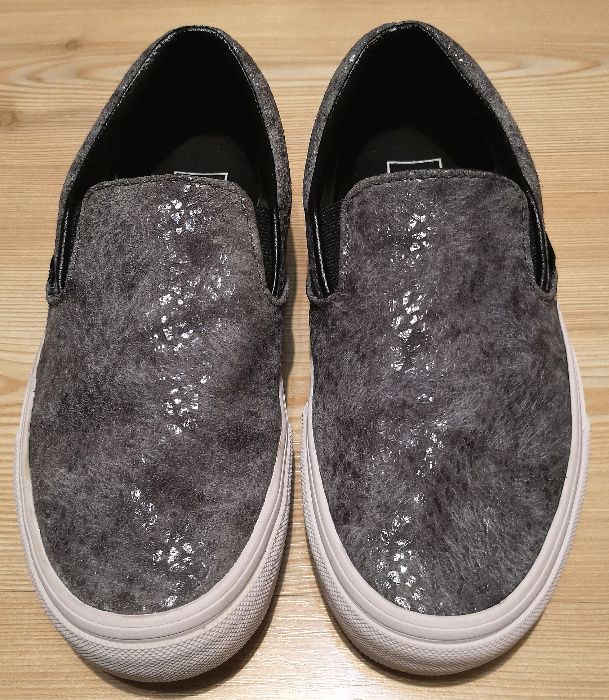 Sneakers Vans Classic Slip On Glitter Leather, 37 stare excelenta