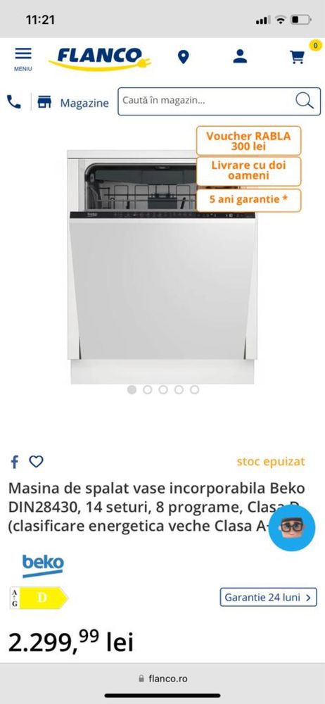 Masina de spalat vasele Beko