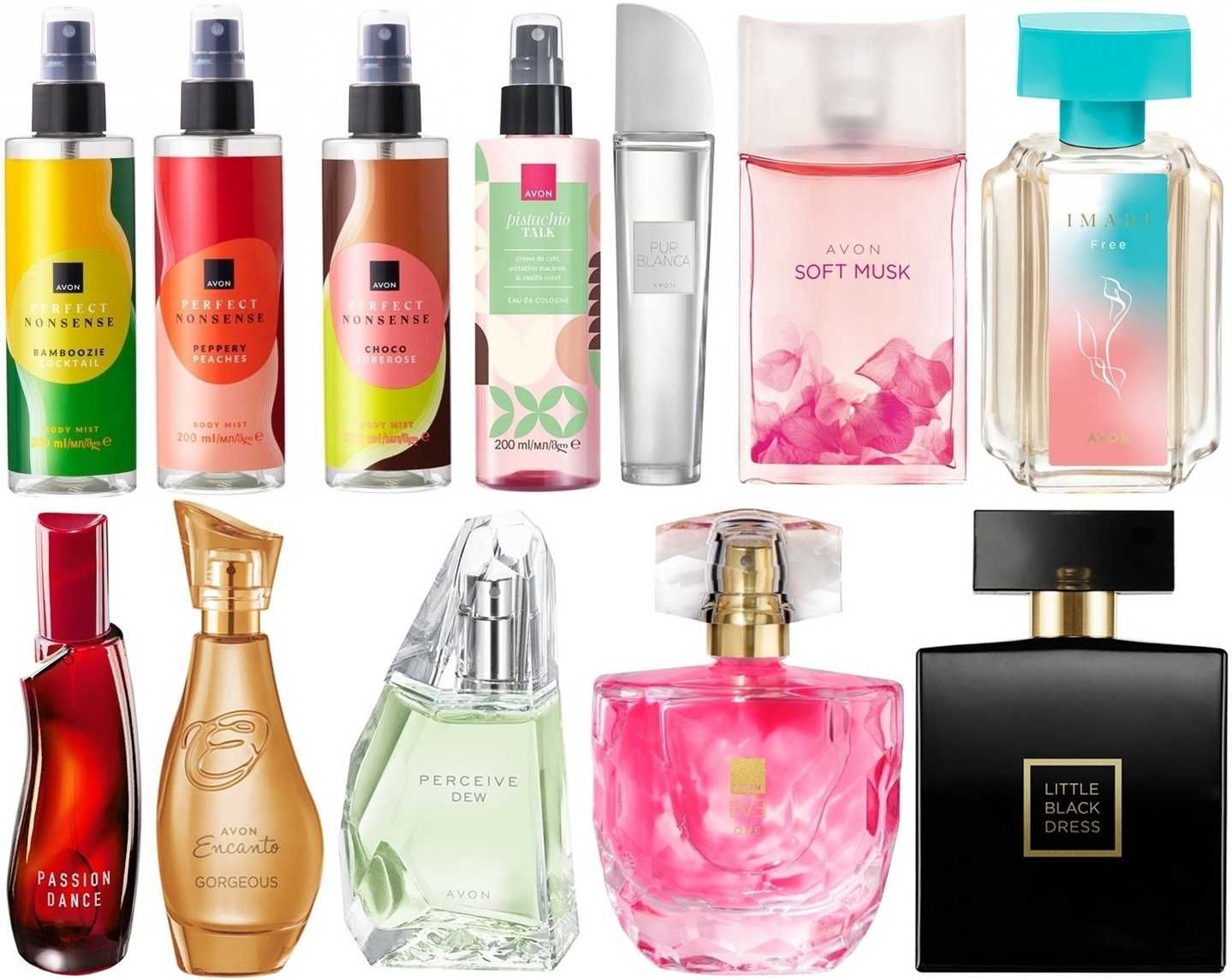 Налични парфюми, тоалетни води  от Avon, Oriflame